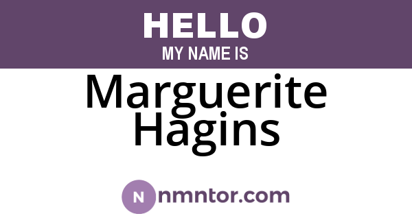 Marguerite Hagins