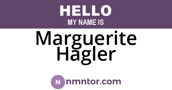 Marguerite Hagler