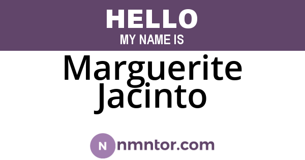 Marguerite Jacinto