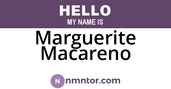 Marguerite Macareno