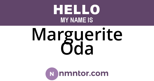 Marguerite Oda