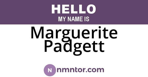 Marguerite Padgett