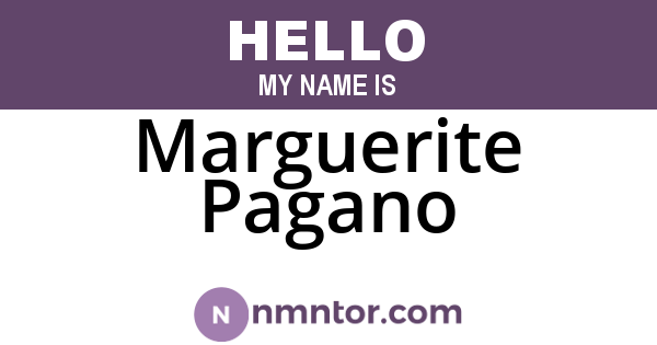 Marguerite Pagano