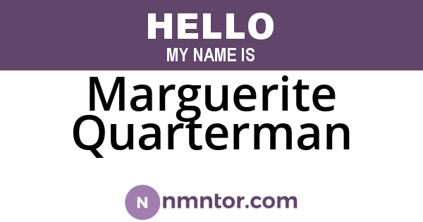 Marguerite Quarterman