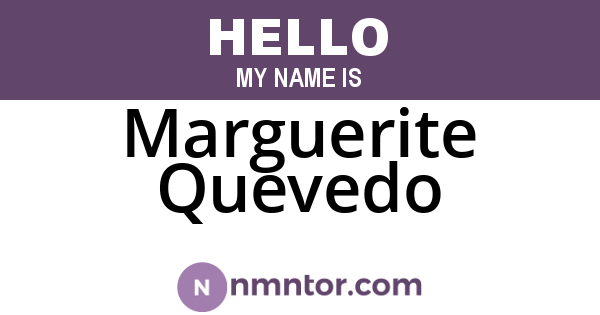 Marguerite Quevedo