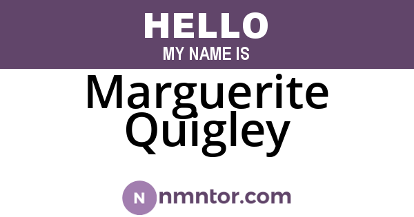 Marguerite Quigley