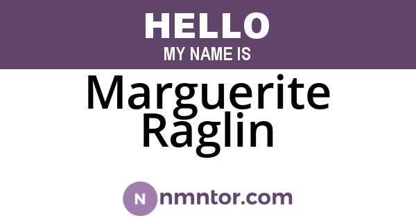Marguerite Raglin