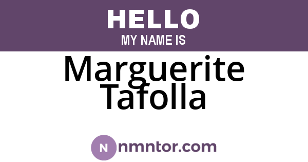 Marguerite Tafolla