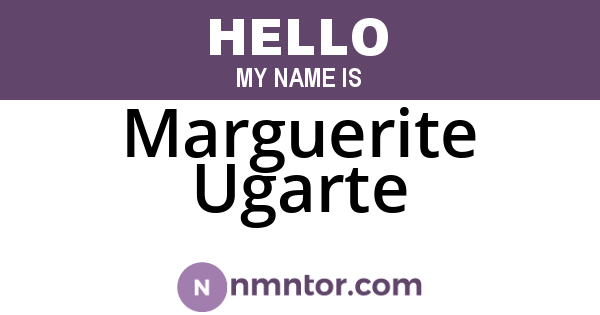 Marguerite Ugarte