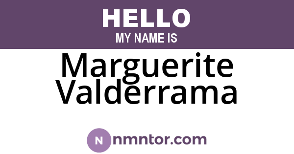 Marguerite Valderrama