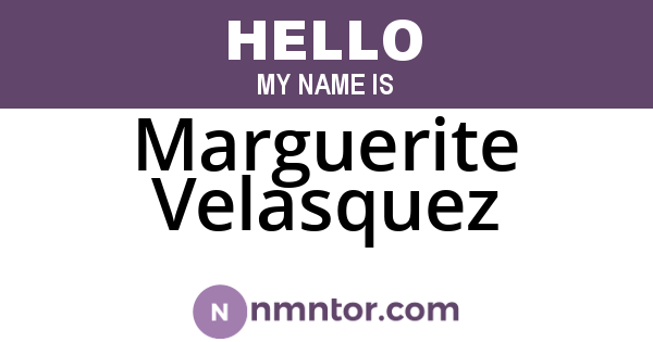 Marguerite Velasquez