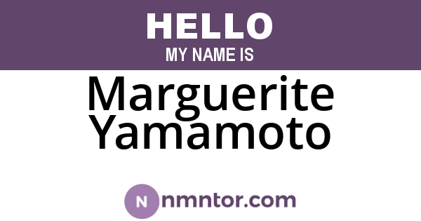 Marguerite Yamamoto