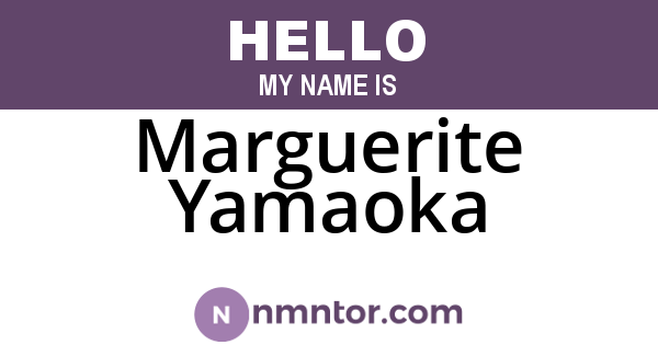 Marguerite Yamaoka
