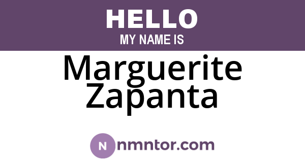 Marguerite Zapanta