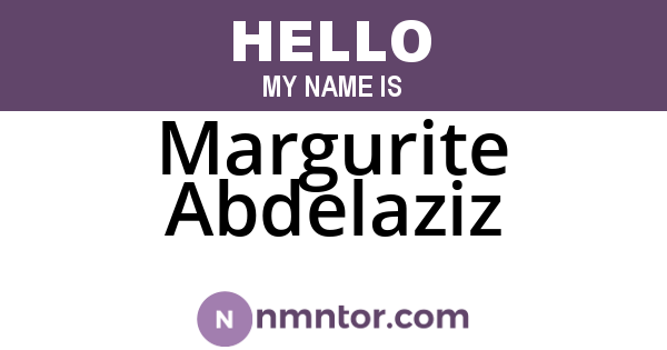 Margurite Abdelaziz