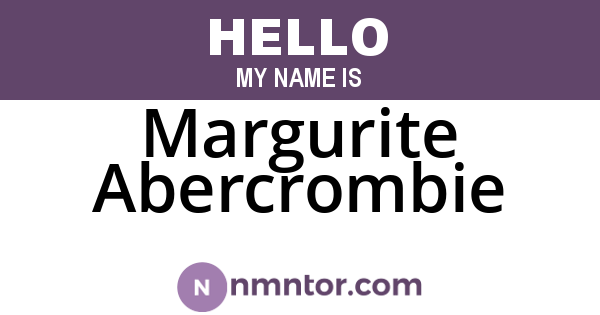 Margurite Abercrombie