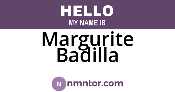 Margurite Badilla