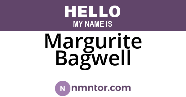 Margurite Bagwell