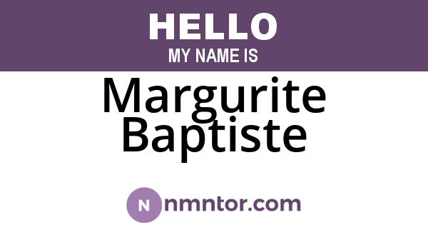 Margurite Baptiste