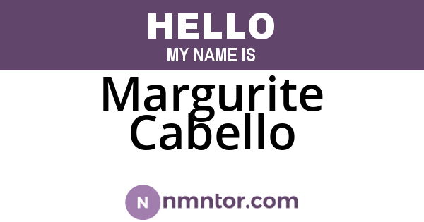 Margurite Cabello