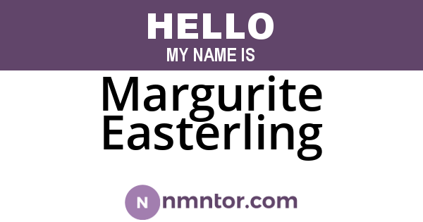 Margurite Easterling