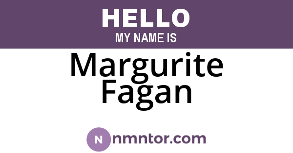 Margurite Fagan