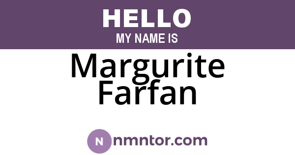 Margurite Farfan