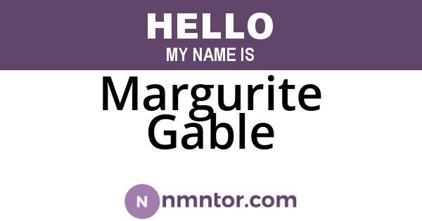 Margurite Gable