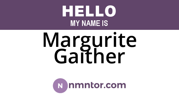 Margurite Gaither