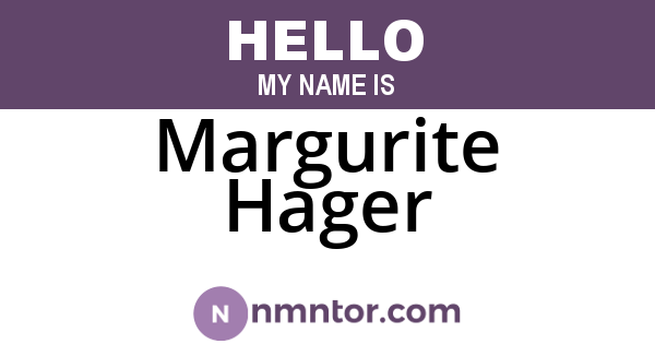 Margurite Hager