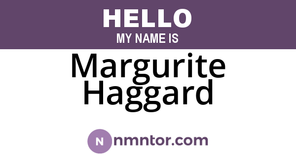 Margurite Haggard