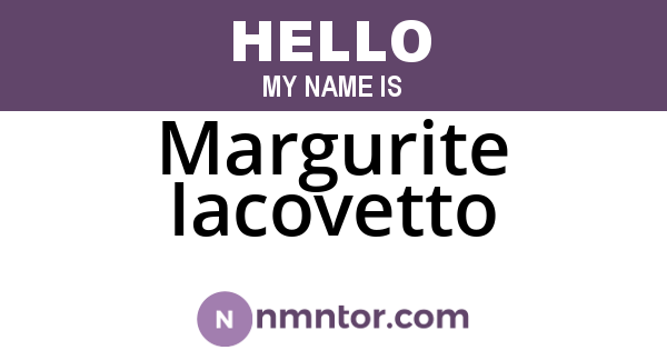 Margurite Iacovetto