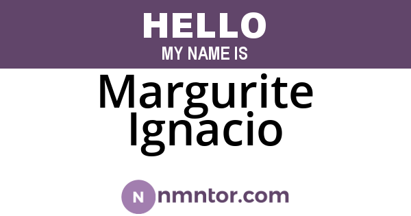 Margurite Ignacio