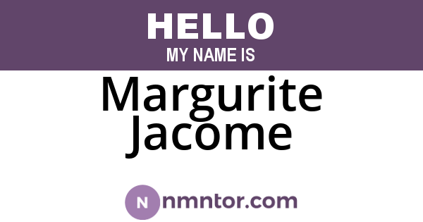 Margurite Jacome