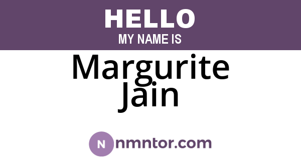 Margurite Jain