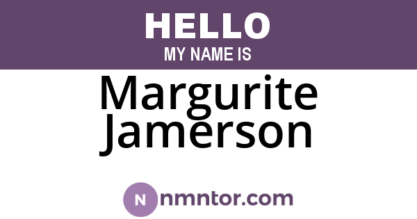 Margurite Jamerson