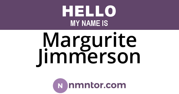 Margurite Jimmerson