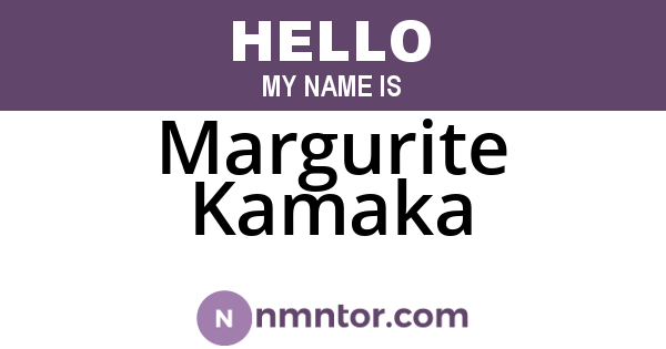 Margurite Kamaka