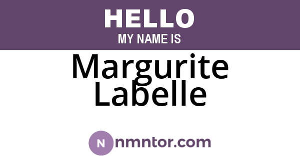 Margurite Labelle