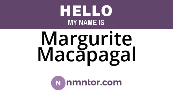 Margurite Macapagal