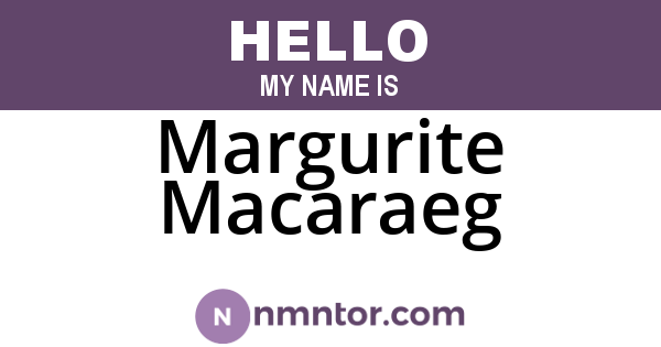 Margurite Macaraeg