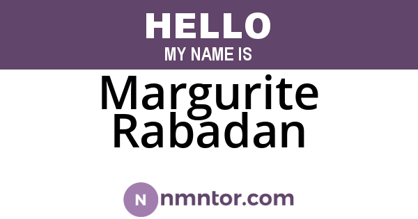 Margurite Rabadan