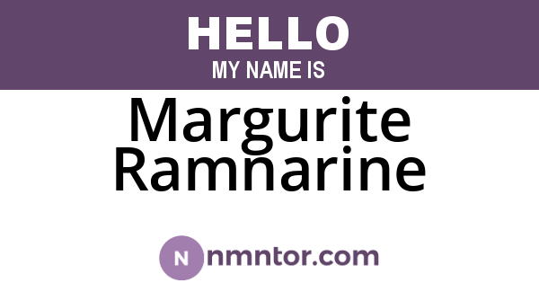 Margurite Ramnarine
