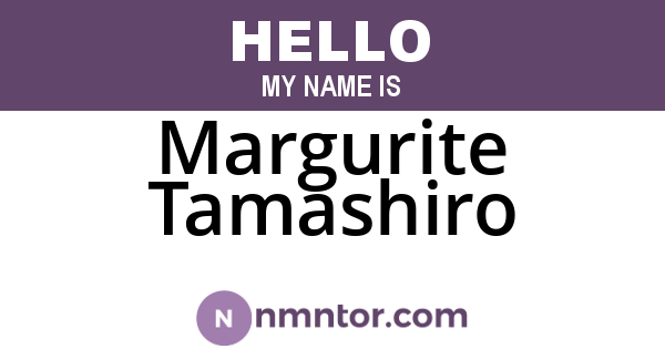 Margurite Tamashiro