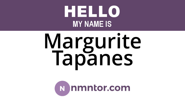 Margurite Tapanes