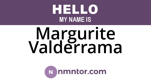 Margurite Valderrama