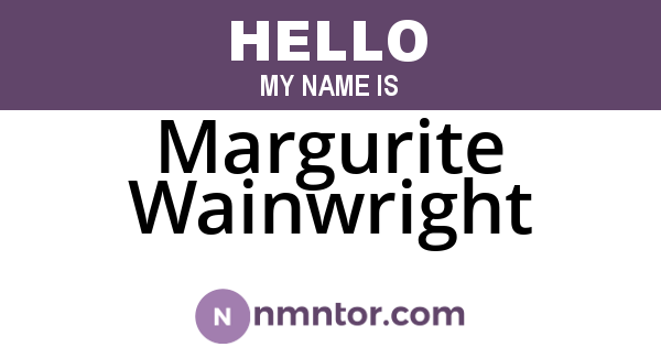 Margurite Wainwright