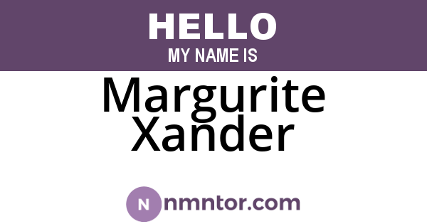 Margurite Xander