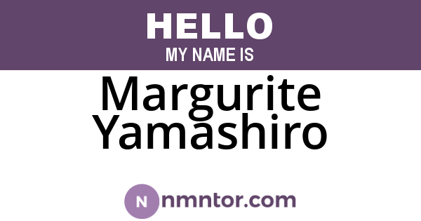 Margurite Yamashiro