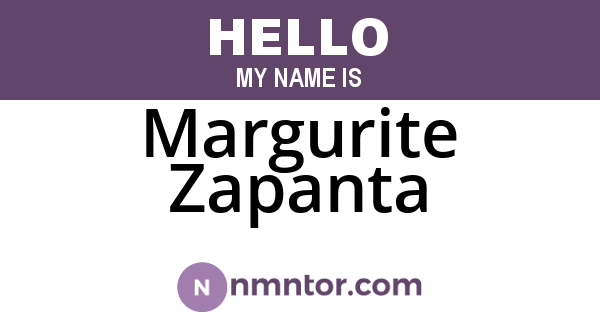 Margurite Zapanta
